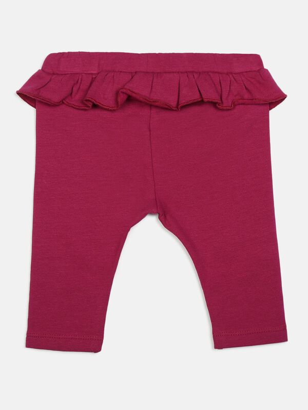 Printed Leggings In Fleece Fabric image number 1